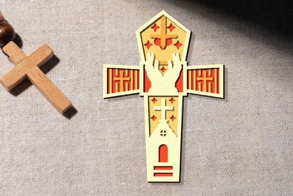 Cruz Cristiana En Capas 3 Creativo Digital