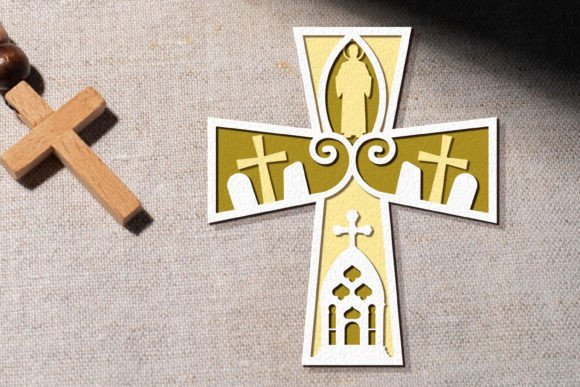 Cruz Cristiana En Capas Creativo Digital