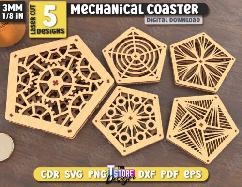 Paquete De Posavasos Multicapa Creativo Digital