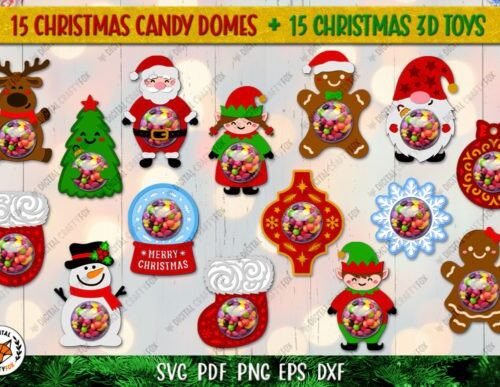 Christmas Candy Dome Bundle SVG 55141773 Creativo Digital