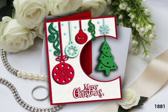 Christmas Greeting Card SVG Layered 137516565 Creativo Digital