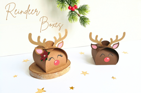 Reindeer Boxes Christmas Favor 136054295 Creativo Digital
