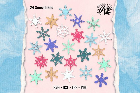 24 Archivos De Copos De Nieve Creativo Digital