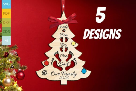 5 Adornos Navidenos Familiares Para El Arbol De Navidad Creativo Digital