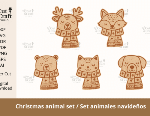 Christmas Animal Set Navidad 136542763 Creativo Digital