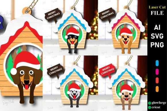 Christmas Cute Dogs Laser Cut 134099156 7jy1kb Creativo Digital