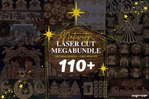 Christmas Decor Laser Cut Megabundle 133202376 Ormvy5 Creativo Digital