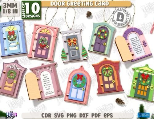 Christmas Door Ornaments Laser Cut Set Laser Cutting 129015023 1 1 580x387 1 Creativo Digital