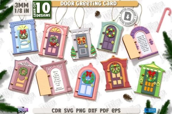 Christmas Door Ornaments Laser Cut Set Laser Cutting 129015023 1 1 580x387 1 Creativo Digital