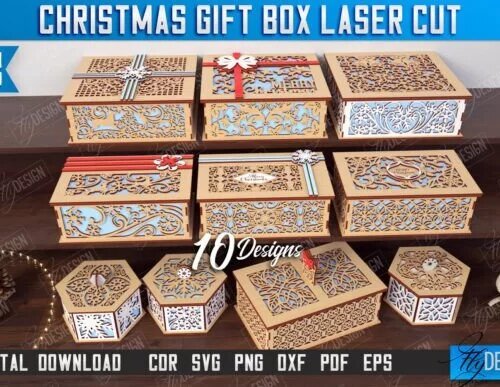 Christmas Gift Boxes Laser Cut Bundle Laser Cutting 128866981 1 1 580x387 1 Creativo Digital