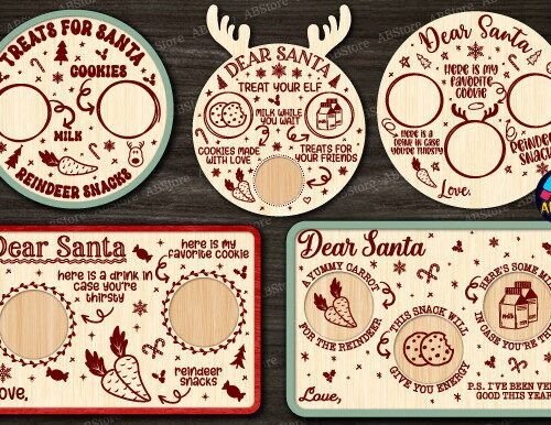 Christmas Santa Tray Laser Cut 105389128 Creativo Digital