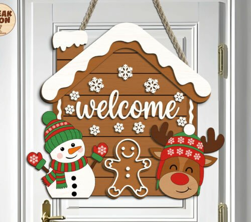 Christmas Welcome Sign SVG 135762002 Creativo Digital