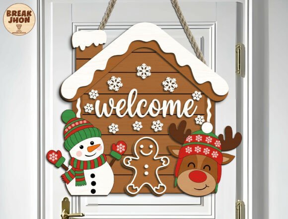 Christmas Welcome Sign SVG 135762002 Creativo Digital