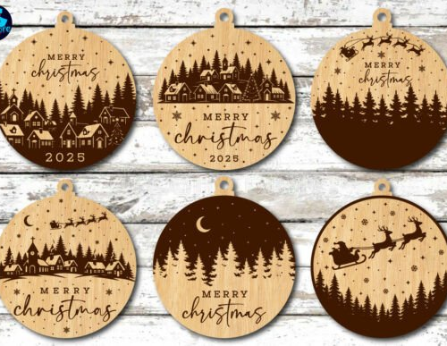 Christmas Ornament Laser Cut Bundle 135449887 (1) Creativo Digital