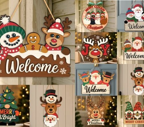 Friend Christmas Bundle Door Sign Svg Laser Cuttings 134761724 Creativo Digital
