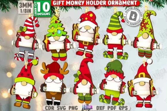 Gnome Gift Money Holders Laser 133653438 Rriqar Creativo Digital