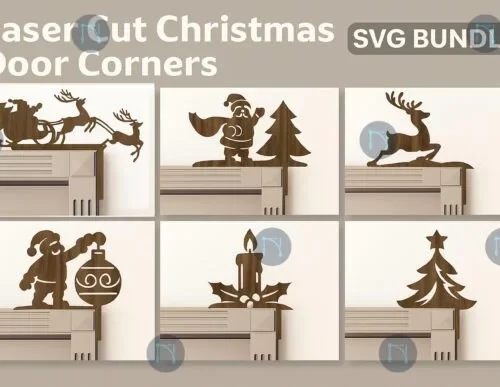 Laser Cut Christmas Door Corners 134868174 Icjbpm Creativo Digital