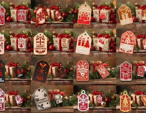 Laser Cut Christmas Gift Tag 134480585 Dxfgpd Creativo Digital