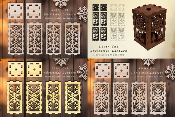 Laser Cut Christmas Lantern SVG 134787921 X4tk3z Creativo Digital