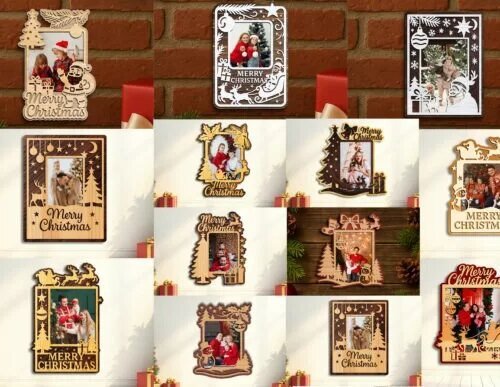 Laser Cut Christmas Photo Frame 133397094 P1phpk Creativo Digital