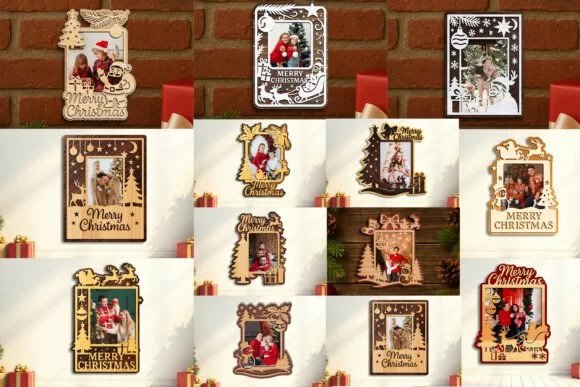 Laser Cut Christmas Photo Frame 133397094 P1phpk Creativo Digital