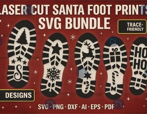 Laser-Cut-Santa-Footprints-SVG-129004743-dswagp-creativo-digital Laser Cut Santa Footprints SVG 129004743 Dswagp Creativo Digital