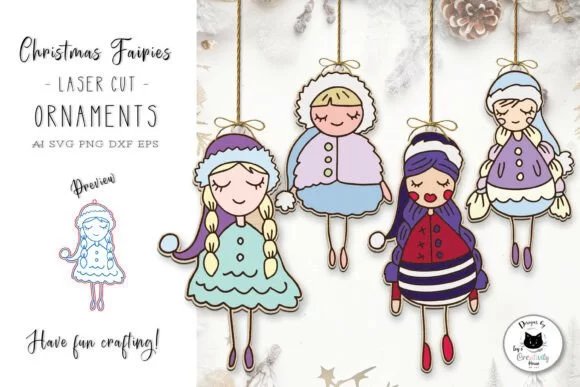 Magic Christmas Fairy Ornament Laser 134172672 Uww0az Creativo Digital