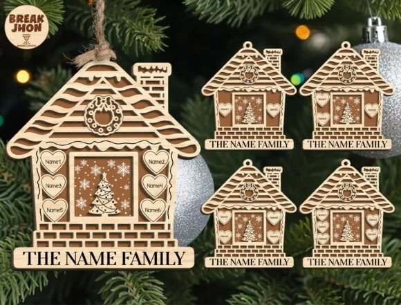 Personalized Family Christmas Ornament S 133607436 Dizhyc Creativo Digital