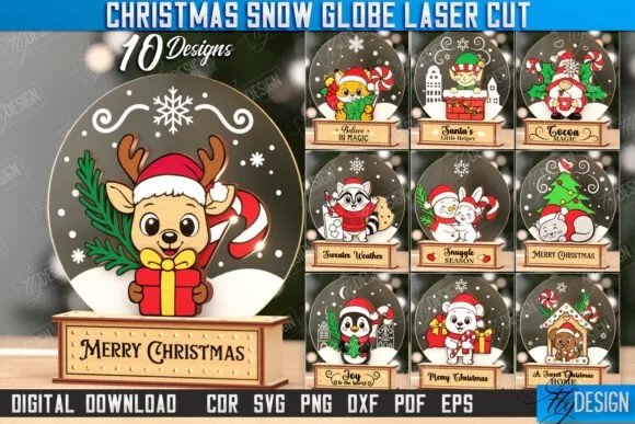 Snow Globe Laser Cut Bundle Christmas Laser Cutting 128953861 1 1 580x387 1 Creativo Digital