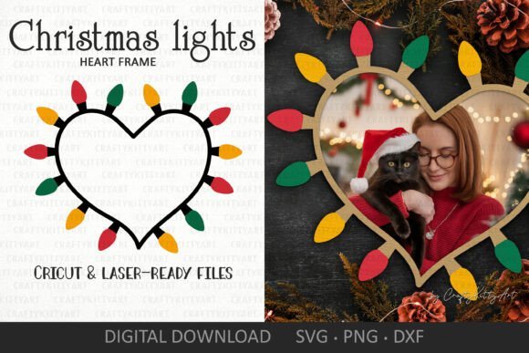 Adorno Con Forma De Corazon Para Navidad Creativo Digital