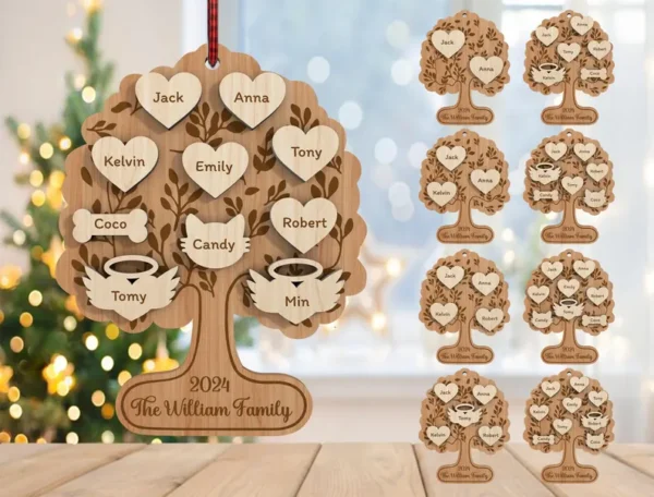 Adorno De Arbol Genealogico Creativo Digital