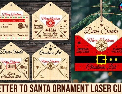 Adorno De Carta A Papa Noel Creativo Digital