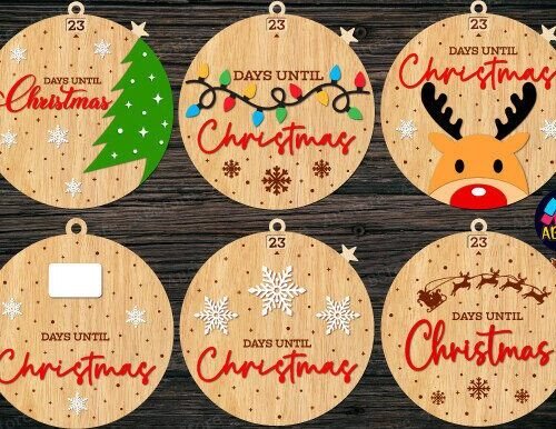 Adorno De Cuenta Regresiva Para Navidad Creativo Digital