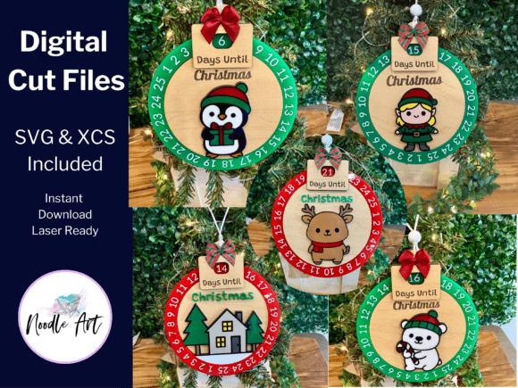 Adorno Giratorio De Cuenta Regresiva Para Navidad Creativo Digital