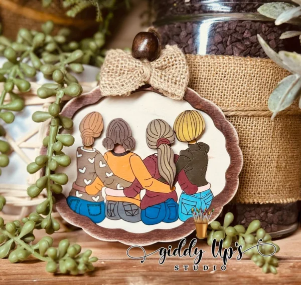 Adorno Intercambiable De Mejor Amigo Creativo Digital