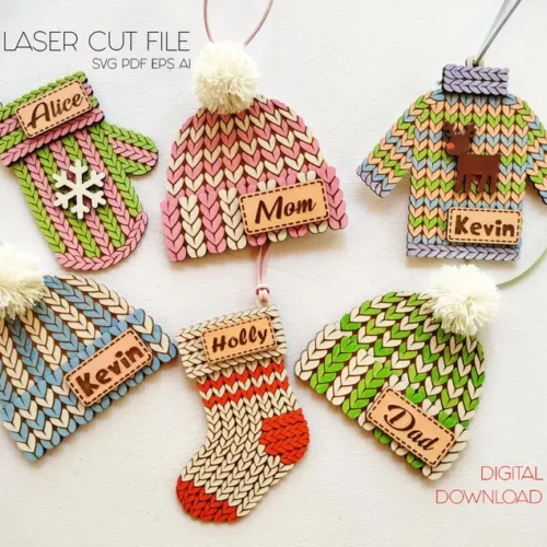 Adorno Navideno De Gorro De Invierno Creativo Digital