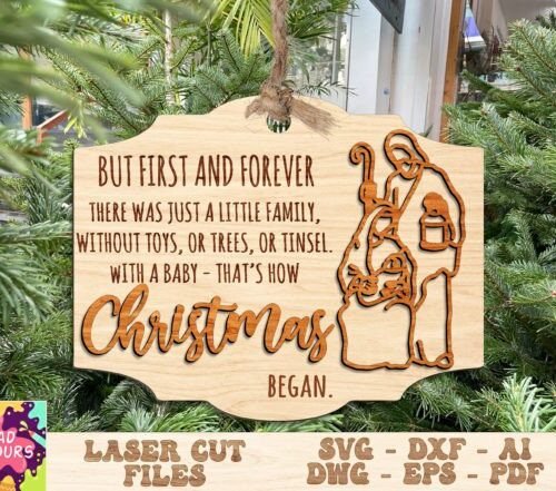 Adorno Navideno De Natividad Creativo Digital