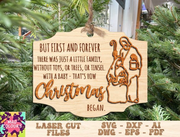 Adorno Navideno De Natividad Creativo Digital