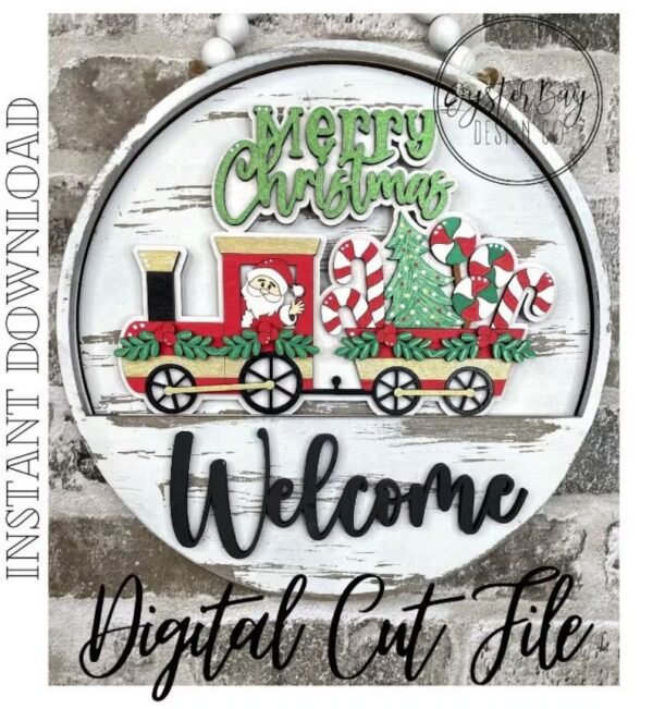 Senal De Tren De Feliz Navidad Creativo Digital