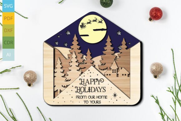 Sobre De Regalo Con Mensaje Navideno Y Felices Fiestas Creativo Digital