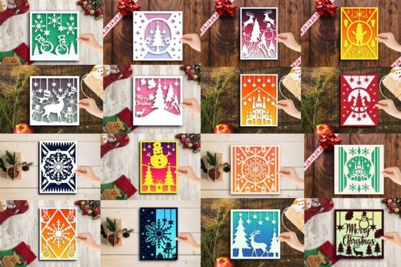 Tarjetas Navidenas Cortadas Con Laser Creativo Digital