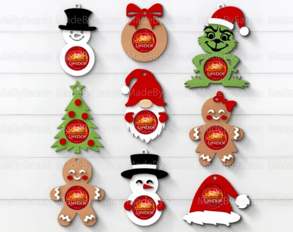 Titular De Chocolate De Navidad Svg Creativo Digital