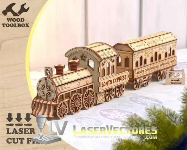 Tren Navideno Santa Express Creativo Digital