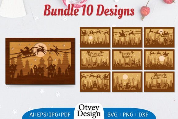 Trineo De Papa Noel Navideno 2 Creativo Digital