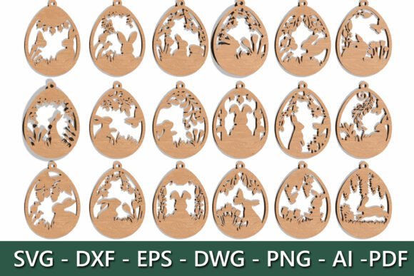 16 Adornos De Huevos De Pascua Creativo Digital