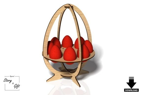 Caja De Pascua Porta Huevos Creativo Digital