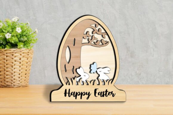 Feliz Regalo De Conejito De Pascua Con Mariposa Creativo Digital