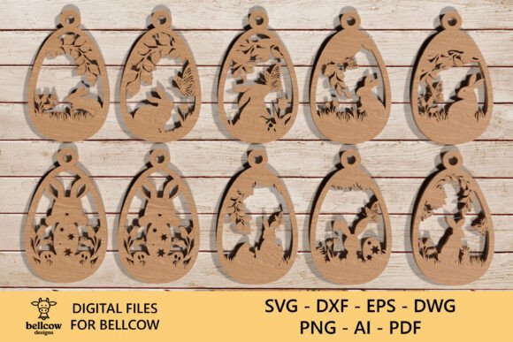 Huevos De Pascua Juego De Conejitos Creativo Digital