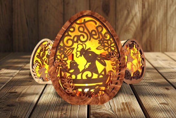 Juego De 3 Porta Dulces De Pascua Creativo Digital