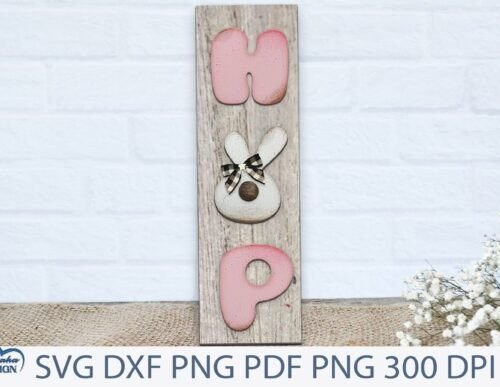 Letrero Para Puerta De Pascua Con Forma De Conejito Creativo Digital